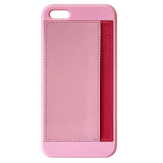FOXJAIL Apple iPhone5/5S 皮革收納硬式保護殼 粉紅