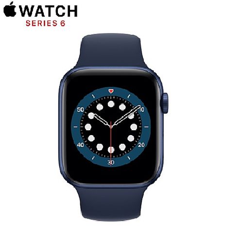 Apple Watch Series 6 GPS+LTE版 44mm 藍色鋁金屬錶殼配藍色運動錶帶