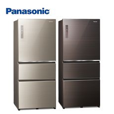 Panasonic 國際牌 ECONAVI 610L三門變頻電冰箱 NR-C611XGS -含基本安裝+舊機回收N(翡翠金)