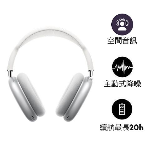 Apple 原廠 Airpods Max 無線耳罩式藍牙耳機 MGYJ3TA/A 銀