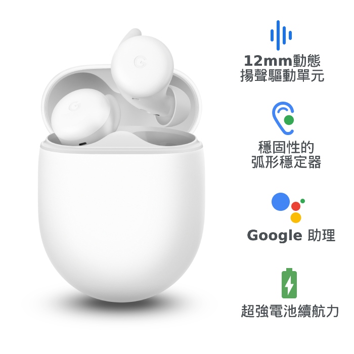 Google Pixel Buds A-series 藍牙耳機-就是白
