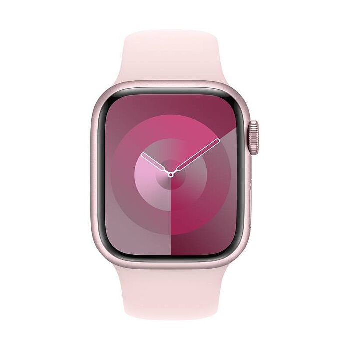Apple Watch S9 LTE版 45mm(M/L)粉紅色鋁金屬錶殼配淡粉色運動錶帶)(MRML3TA/A)