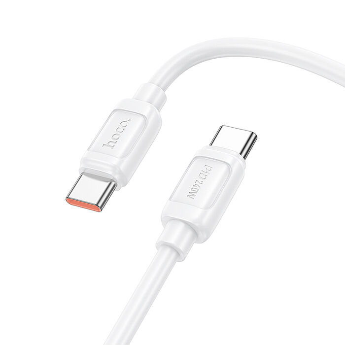 hoco. 浩酷 X115 C to C 超飛240W快充數據線充電線 傳輸線 USB 安卓充電線 Android 黑/白二色白色