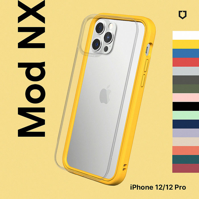 RHINOSHIELD 犀牛盾 iPhone 12/12 Pro 6.1吋 Mod NX 邊框背蓋兩用手機保護殼(獨家耐衝擊材料)白