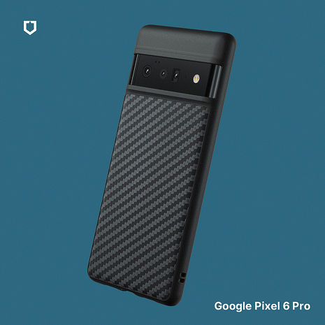 RHINOSHIELD 犀牛盾 Google Pixel 6/ 6 Pro Solidsuit 碳纖維紋路防摔背蓋手機保護殼 - 黑色Pixel 6