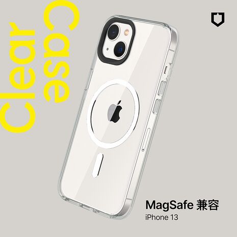 RHINOSHIELD 犀牛盾 iPhone 13/13 Pro/13 Pro Max Clear (MagSafe兼容) 超強磁吸透明防摔手機殼(抗黃終生保固)13 (6.1吋)