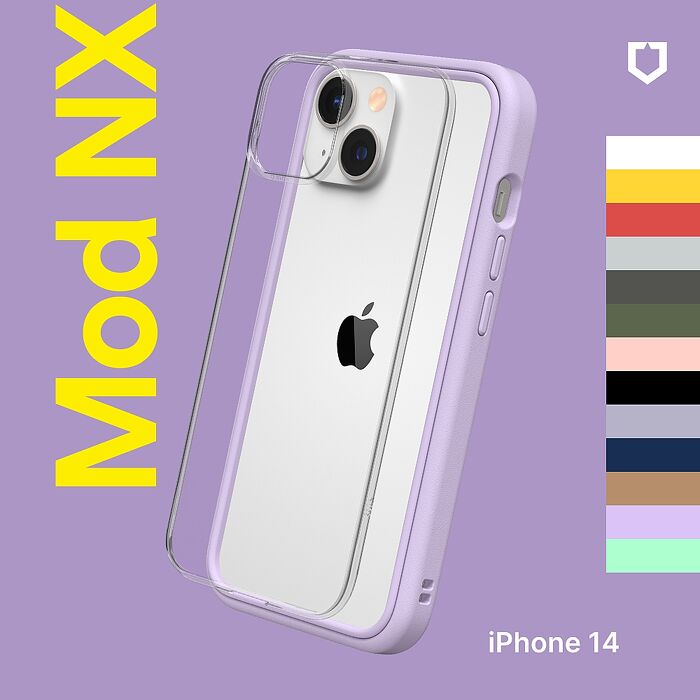 RHINOSHIELD 犀牛盾 iPhone 14 6.1吋 Mod NX 防摔邊框背蓋兩用手機保護殼軍綠
