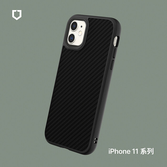 RHINOSHIELD 犀牛盾 iPhone 11/11 Pro/11 Pro Max SolidSuit 防摔背蓋手機保護殼-碳纖維紋路-黑11 (6.1吋)