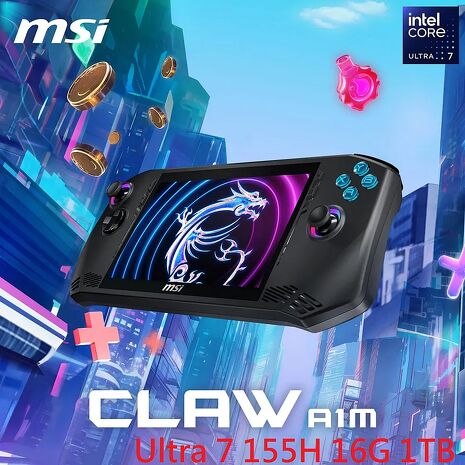 MSI Claw A1M Ultra 7 155H 16G 1TB 7吋 黑 電競遊戲掌機 A1M-026TW