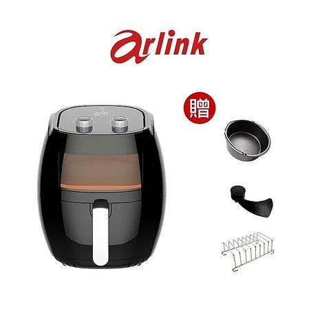 Arlink全新第二代 黑爵士 抽屜式 全自動攪拌氣炸鍋MB6501S