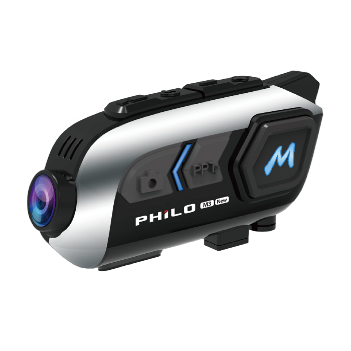 【Philo 飛樂】新獵鯊M3NEW 9小時錄影續航 安全帽藍芽耳機 行車紀錄器(贈64G記憶卡)M3NEW
