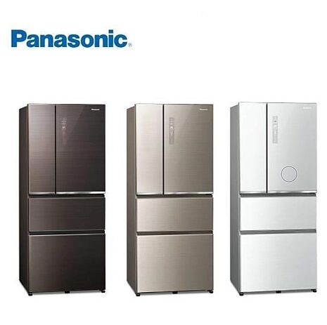 【一週內快速配送】Panasonic 國際牌 610公升 台製玻璃四門一級節能變頻冰箱 NR-D611XGS 含基本安裝 三色可選 贈Luminarc微波保鮮盒6入組