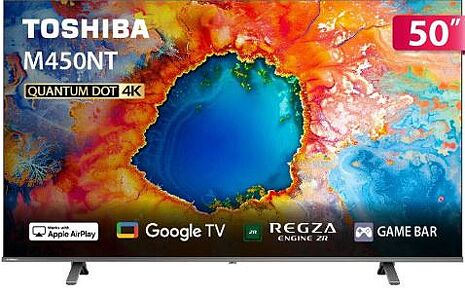 TOSHIBA 東芝 REGZA 贈基本安裝 50型4K QLED Google TV液晶顯示器(50M450NT)