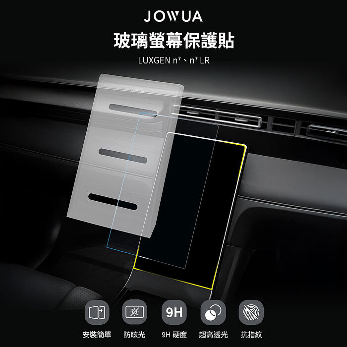 【JOWUA】 LUXGEN n⁷ 玻璃螢幕保護貼 防眩抗指紋保護貼磨砂霧面
