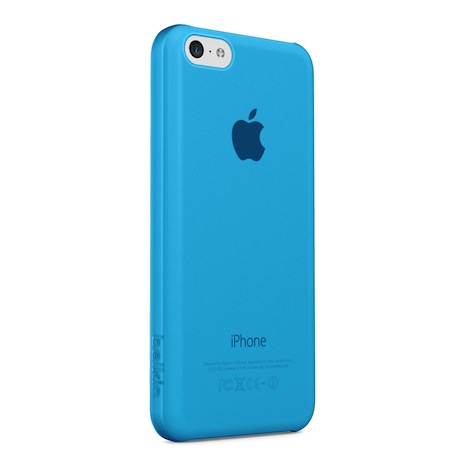 Belkin iPhone 5C 超薄 透明 保護殼 藍色
