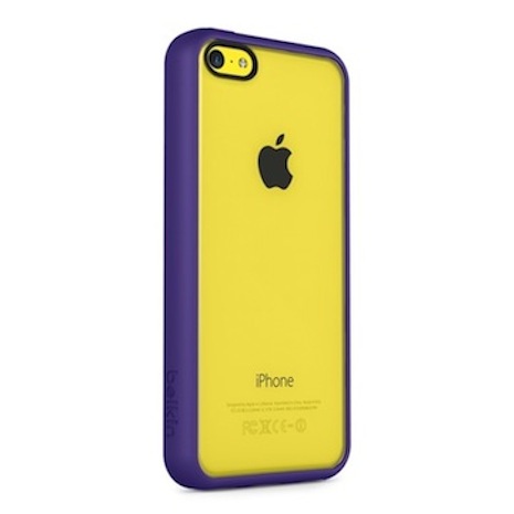 Belkin iPhone 5C 透明 PC 保護殼紫色