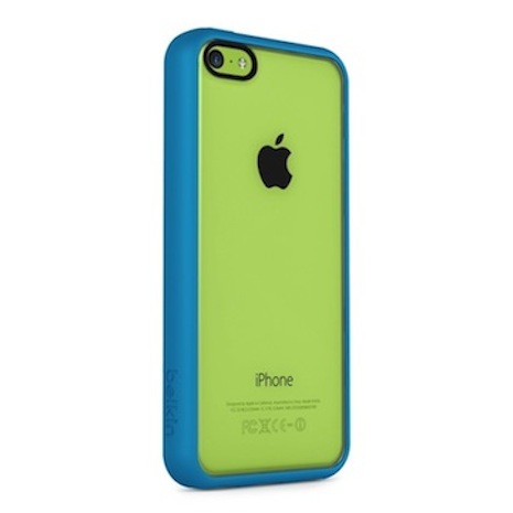 Belkin iPhone 5C 透明 PC 保護殼藍色