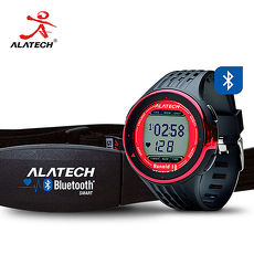 ALATECH 藍牙運動錶心跳帶超值組 (FB006+CS010)黑橘