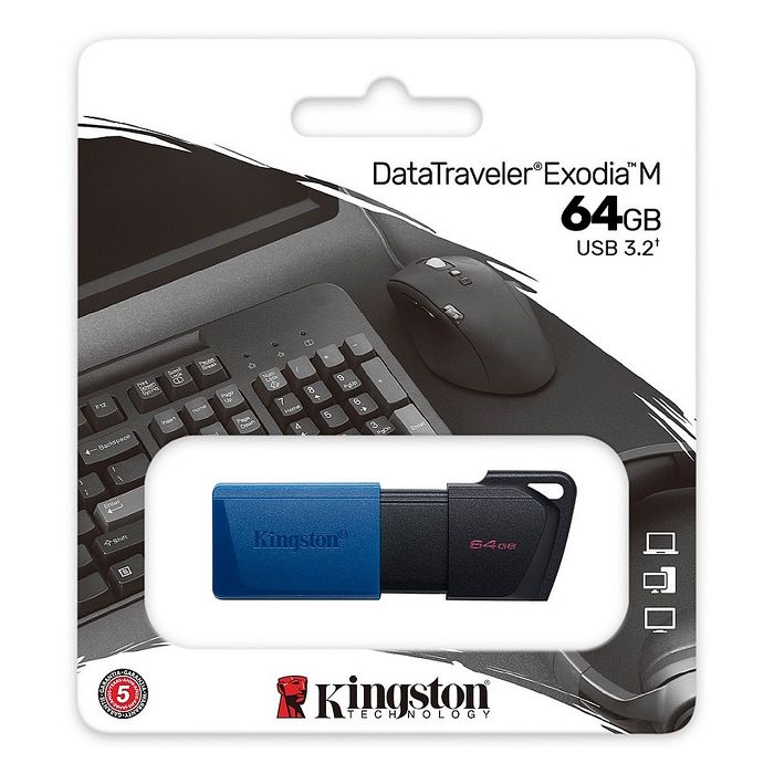 【限時免運】Kingston 金士頓 DataTraveler Exodia M USB 3.2 64GB【DTXM/64GB】隨身碟