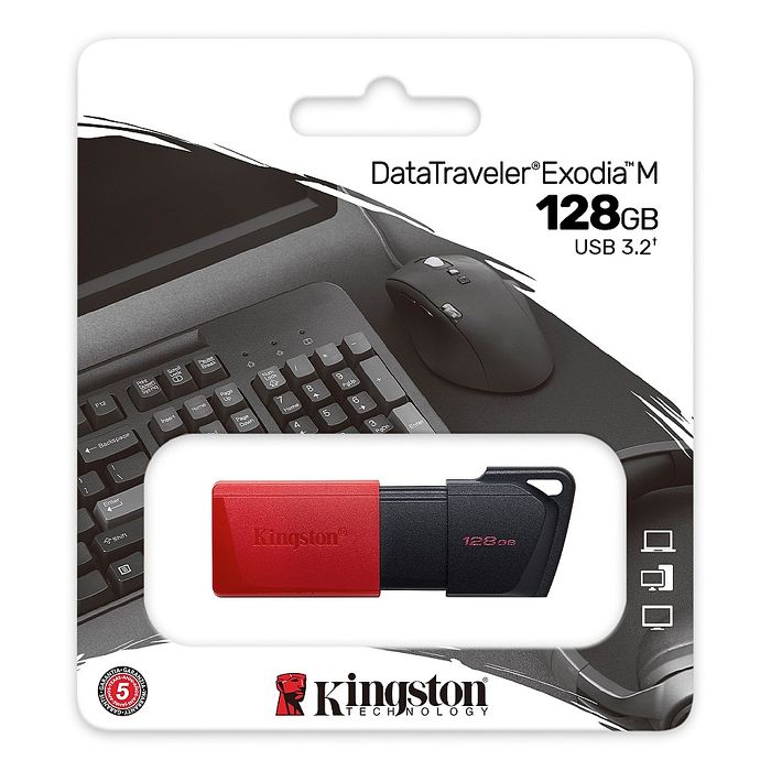【限時免運】Kingston 金士頓 DataTraveler Exodia M USB 3.2 128GB【DTXM/128GB】隨身碟
