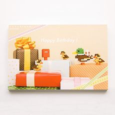 河田積木 nanoblock 積木卡片 NP-001 生日用祝福小鴨