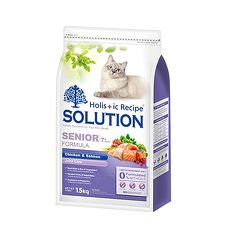 【SOLUTION】耐吉斯 高齡貓 鮮雞肉+鮭魚 7.5公斤 X 1包