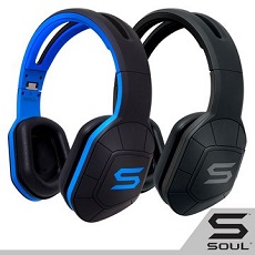 SOUL COMBAT頂級性能罩耳式耳機藍色