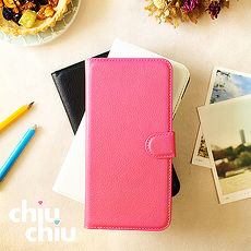 【CHIUCHIU】Sony Xperia XZs (5.2吋)荔枝紋側掀式可插卡立架型保護皮套