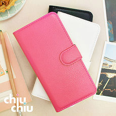 【CHIUCHIU】Sony Xperia XZ Premium (5.5吋)荔枝紋側掀式可插卡立架型保護皮套