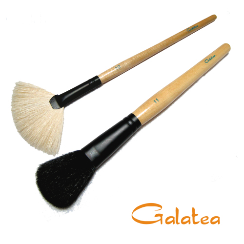 GALATEA葛拉蒂彩顏系列- 羊毛腮紅刷+扇形餘粉刷