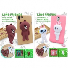 Line SONY Xperia Z1 手機背蓋組(Cony兔、Brown熊)