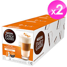 雀巢NESCAFE 焦糖瑪奇朵咖啡膠囊(Caramel Latte Macchiato)【3盒X2條組】