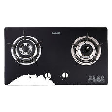 【櫻花 SAKURA】二口防乾燒節能檯面爐 G2820G 全台標準安裝,安裝費由現場安裝人員收取