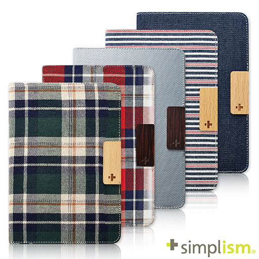 Simplism iPad mini Retina 布面側開掀蓋保護套