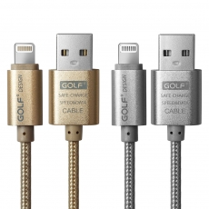 USB 2.0 轉 Apple 8Pin 太空鋁系列網狀編織充電傳輸線(1M)