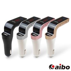aibo 車用藍牙音樂FM播放發射器(免持通話/MP3播放)