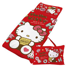 【享夢城堡】HELLO KITTY 繽紛甜心抗菌系列-鋪棉兩用兒童睡袋(粉)