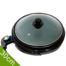 LAPOLO 藍普諾桌上型低脂圓烤盤 LA-9121附玻璃鍋蓋 直徑30cm