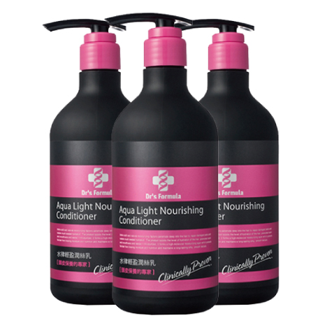 台塑生醫Dr′s Formula水律輕盈潤絲乳530ml/瓶x3瓶/組