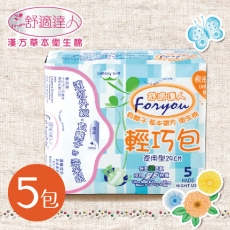 舒適達人 草本負離子衛生棉 夜用型 29cmX5片X5包/組