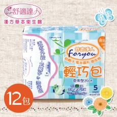 舒適達人 草本負離子衛生棉 夜用型 29cmX5片X12包/組