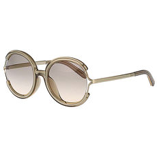 Chloe太陽眼鏡 復古圓面造型(茶配金)CE711SA-272