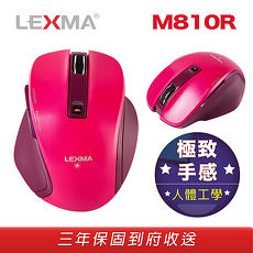 LEXMA M810R無線藍光滑鼠-粉