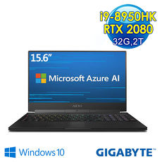GIGABYTE 技嘉 AERO 15-Y9-4K9895K32GE20W10P 15.6吋 電競筆電(i9-8950HK/32G/2T/RTX 2080-8G/WIN10 PRO)