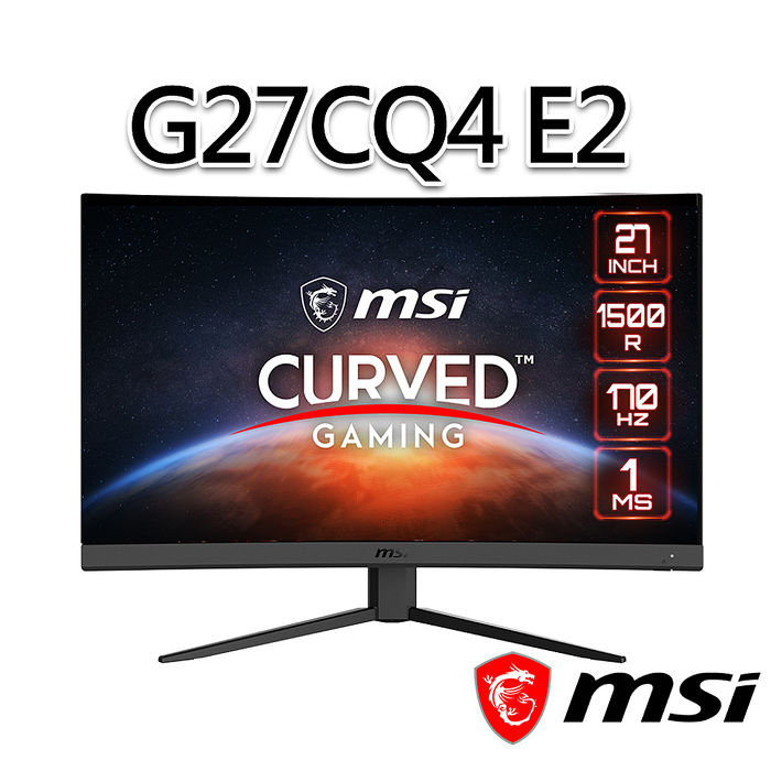 msi微星 Optix G27CQ4 E2 27吋 曲面電競螢幕