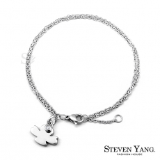STEVEN YANG【KB608】珠寶白鋼飾「淘氣精靈」鋼手鍊 小資女推薦 *單個價格*