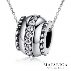 Majalica【KPN4021】925純銀飾「奇幻橡木桶」純銀項鍊 鋯石 不易掉鑽*單個價格* 附保證卡