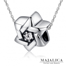 Majalica【KPN4023】925純銀飾「閃耀光芒」純銀項鍊 鋯石 不易掉鑽*單個價格* 附保證卡