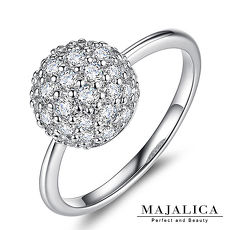 925純銀戒指 Majalica「花叢精靈」不易掉鑽 鋯石 附保證卡 PR6030美圍#7