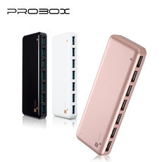 PROBOX 7埠 USB3.0 Hub集線器 (含電源轉換器)玫瑰金